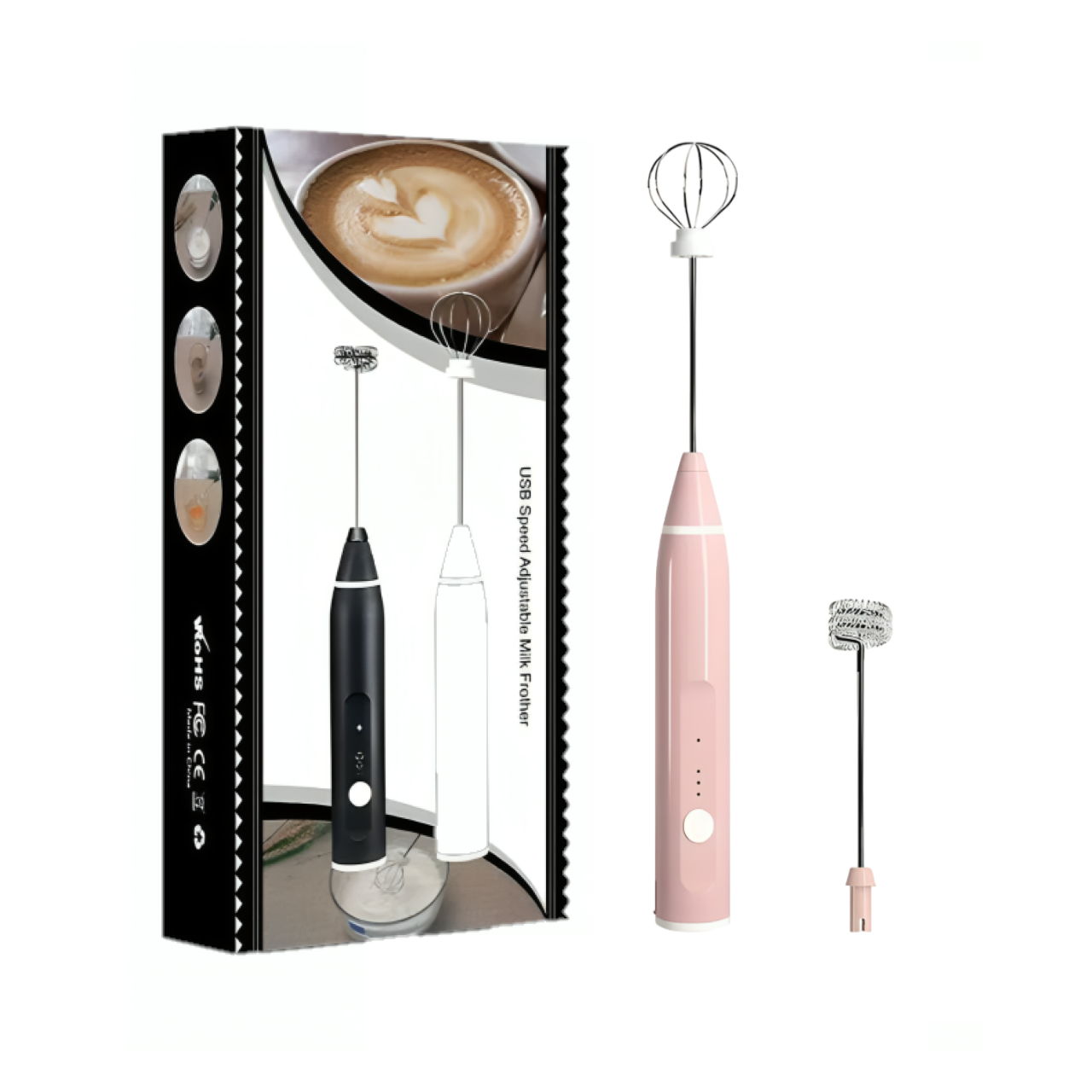 Mini batidora eléctrica para café - inalámbrica con USB