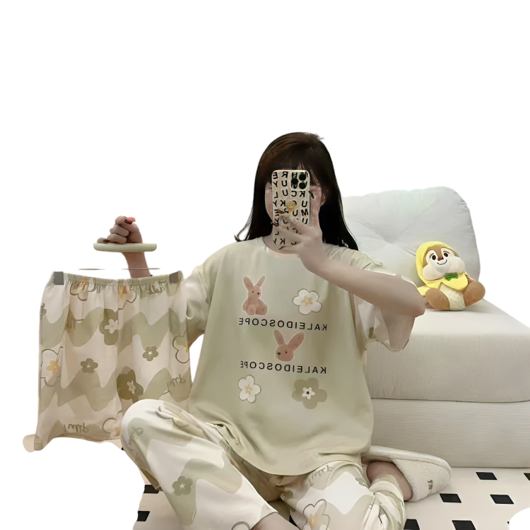Pijama conjunto pantalon shot diseño kawaii
