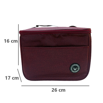 Mochila Térmica con Asa Removible y Bolsillo Delantero - Color entero