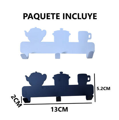 2 Ganchos perchas de metal resistentes - diseño de cocina