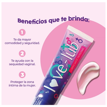 Lubricante Love Lub 120g Seguro y no mancha la ropa
