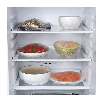100 cobertores de plástico multiuso bolsas cubiertas elásticas