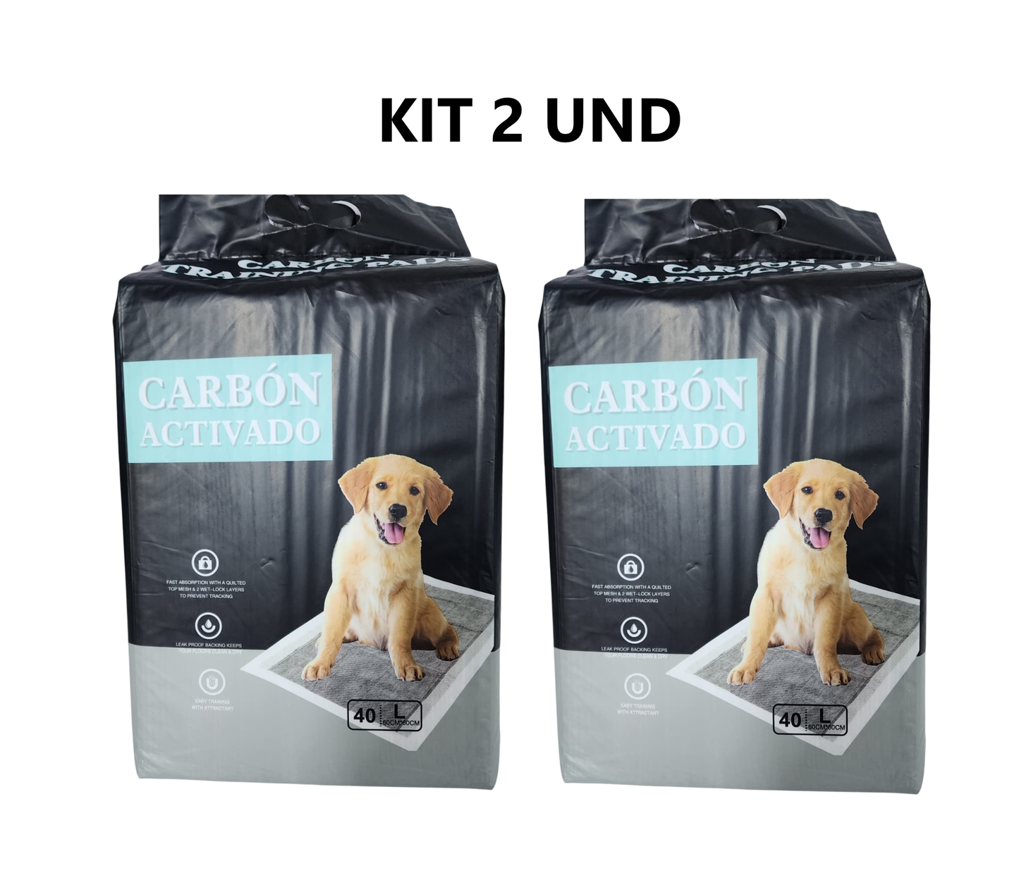 Kit 2 Pañales Piso Para Perros Entrenamiento Absorbente60x60