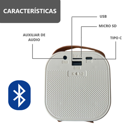 Parlante Bluetooth Karaoke con Micrófono
