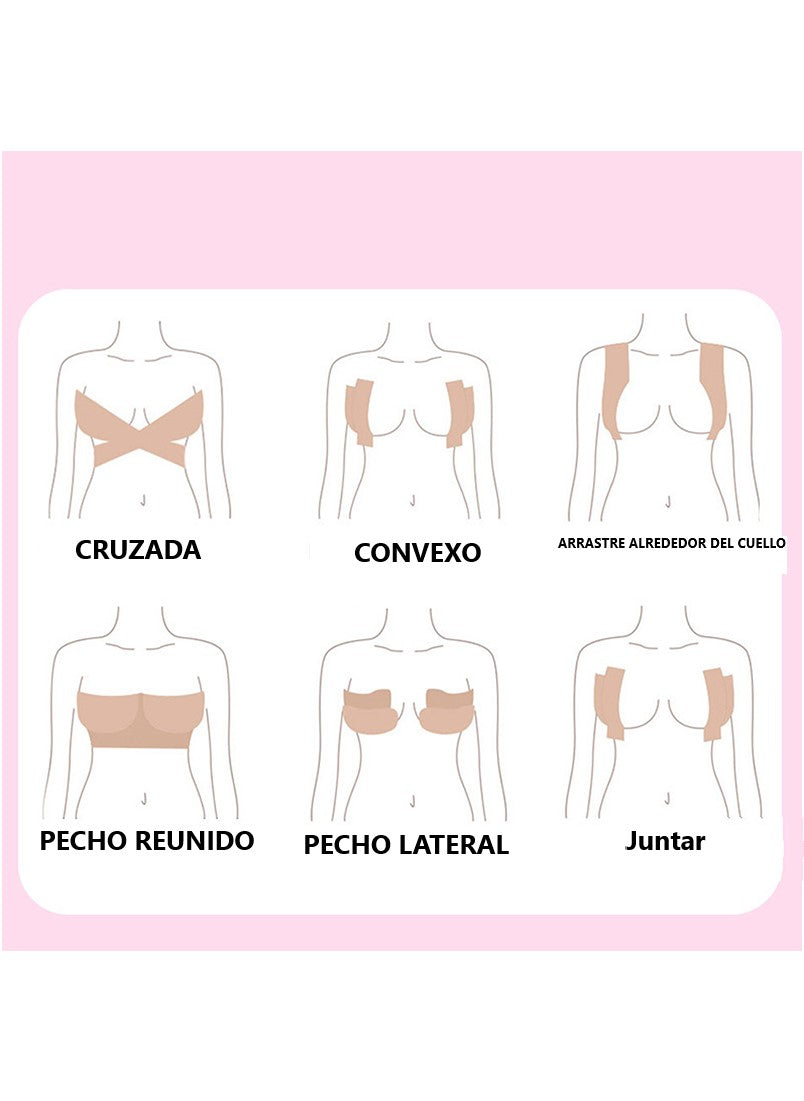Boob Tape Cinta Levanta Senos Invisible de 5 Metros