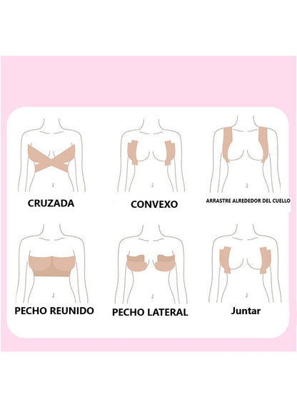 Boob Tape Cinta Levanta Senos Invisible de 5 Metros