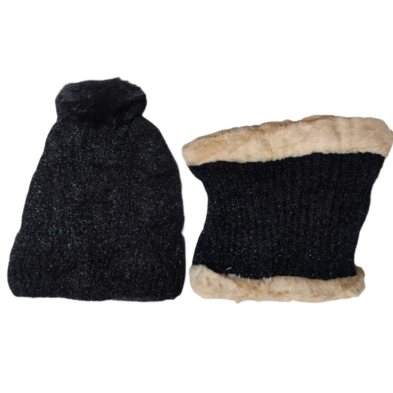 Gorro Chullo con Bufanda de lana y felpa para Invierno