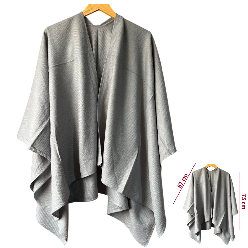 Capa Poncho Pashmina para mujer de invierno Casual / Beige / Talla única