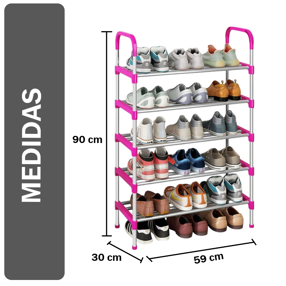 Organizador Estante Zapatero 5 Niveles ROSADO