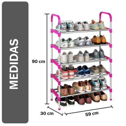 Organizador Estante Zapatero 5 Niveles ROSADO