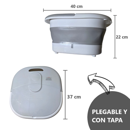 Tina masajeadora Eléctrica Plegable para Pies