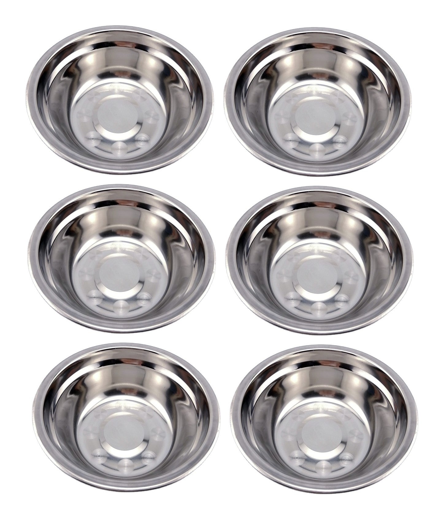6 TAZONES DE METAL 16.5CM PESADO 72G PEQUEÑO
