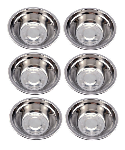 6 TAZONES DE METAL 16.5CM PESADO 72G PEQUEÑO