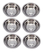 6 TAZONES DE METAL 16.5CM PESADO 72G PEQUEÑO
