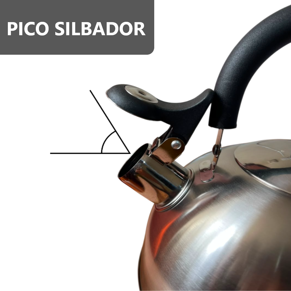 Tetera silbadora de acero inoxidable 2.5 Litros
