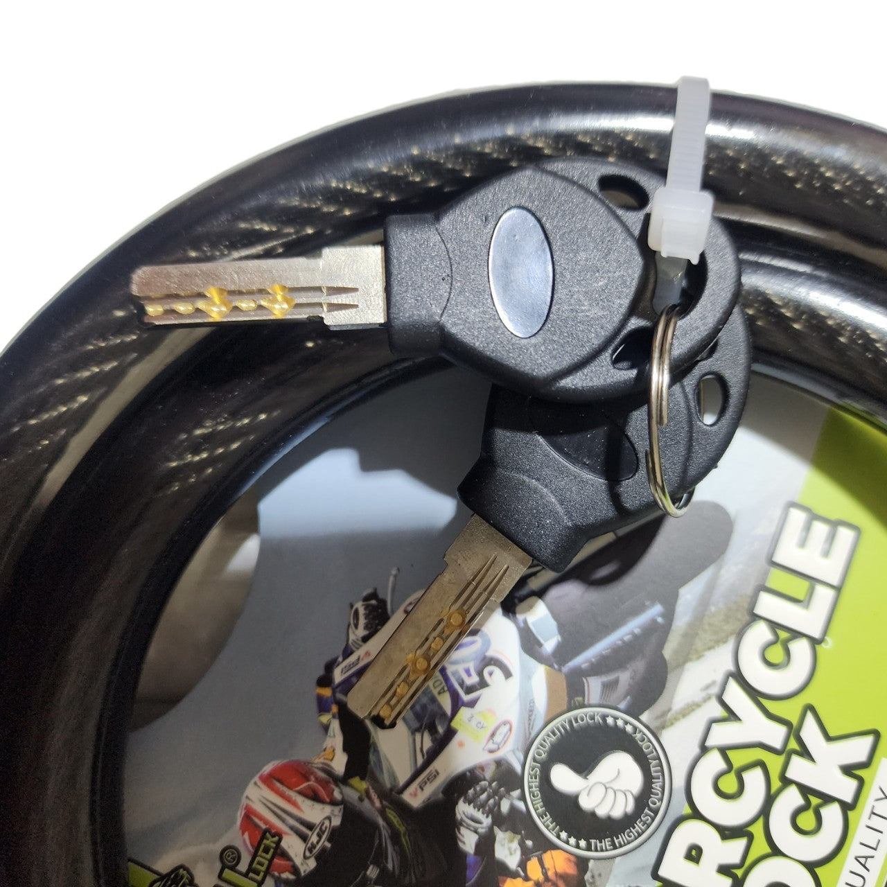 Cadena con llave 150cm grueso NEGRO