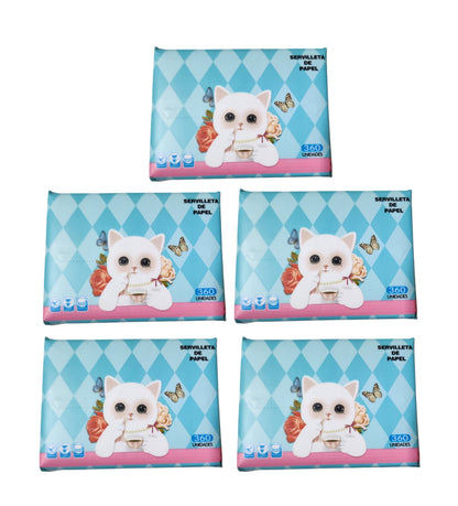 Paquetes con 360 Servilletas de papel tissue Desechables