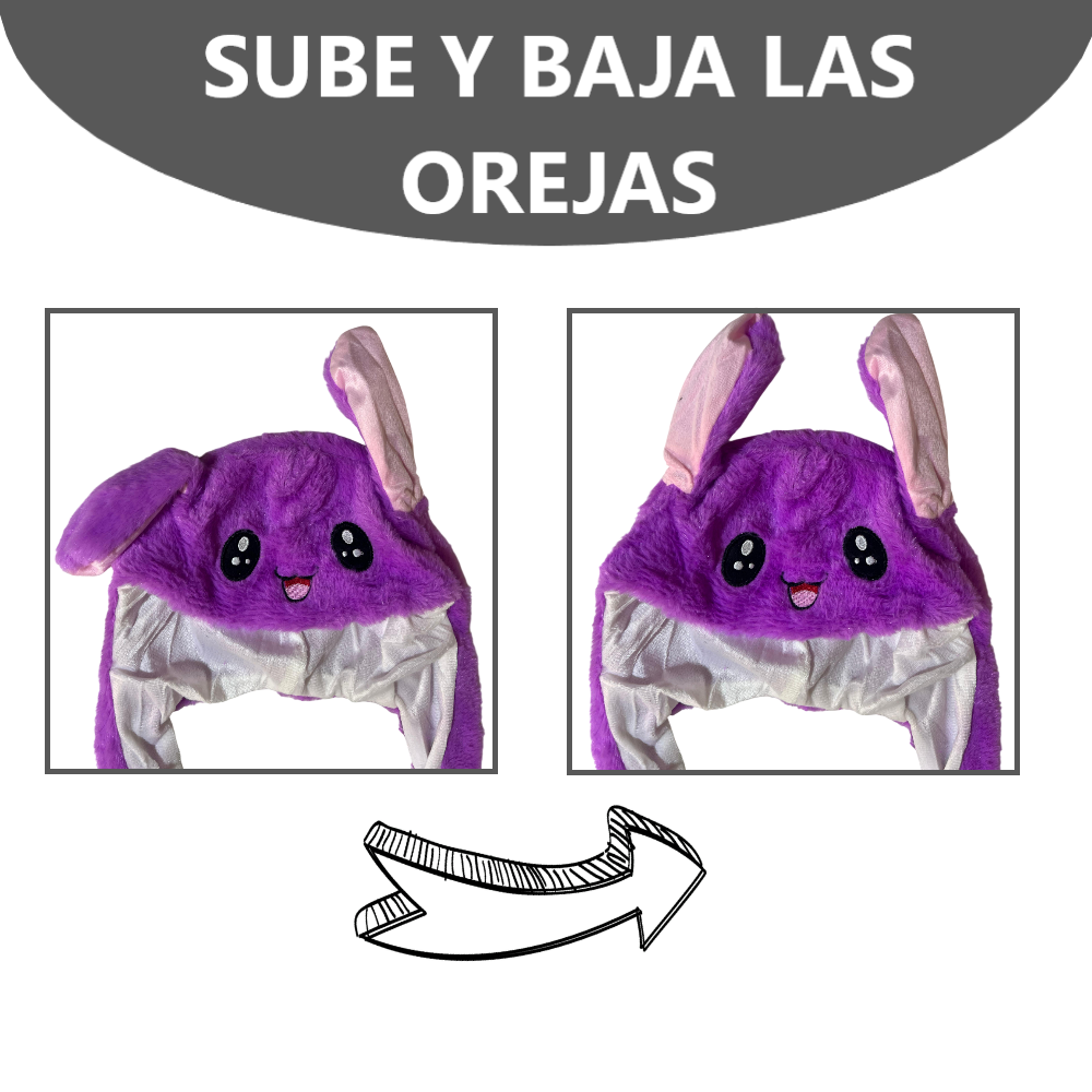 GORROS CON LUCES DE OREJAS MOVIBLES
