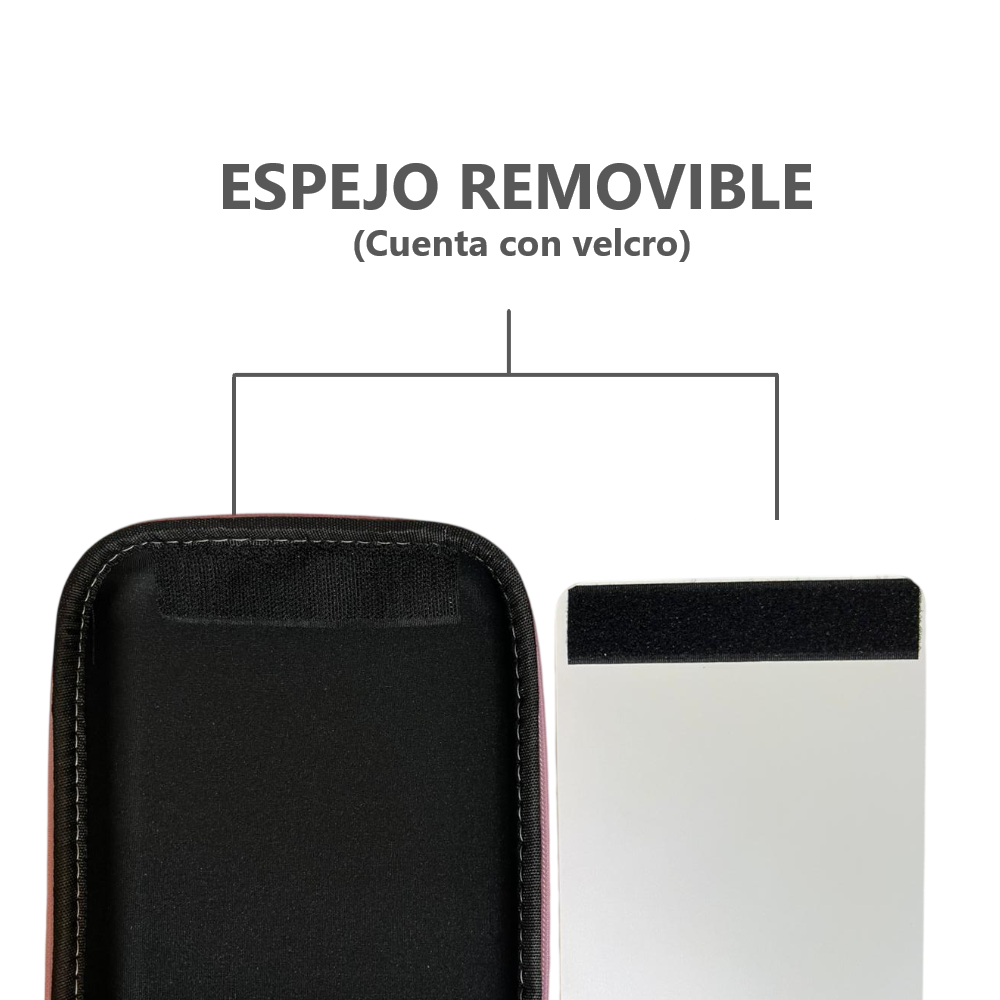 Bolsa de Maquillaje estuche neceser con Espejo con Luz LED