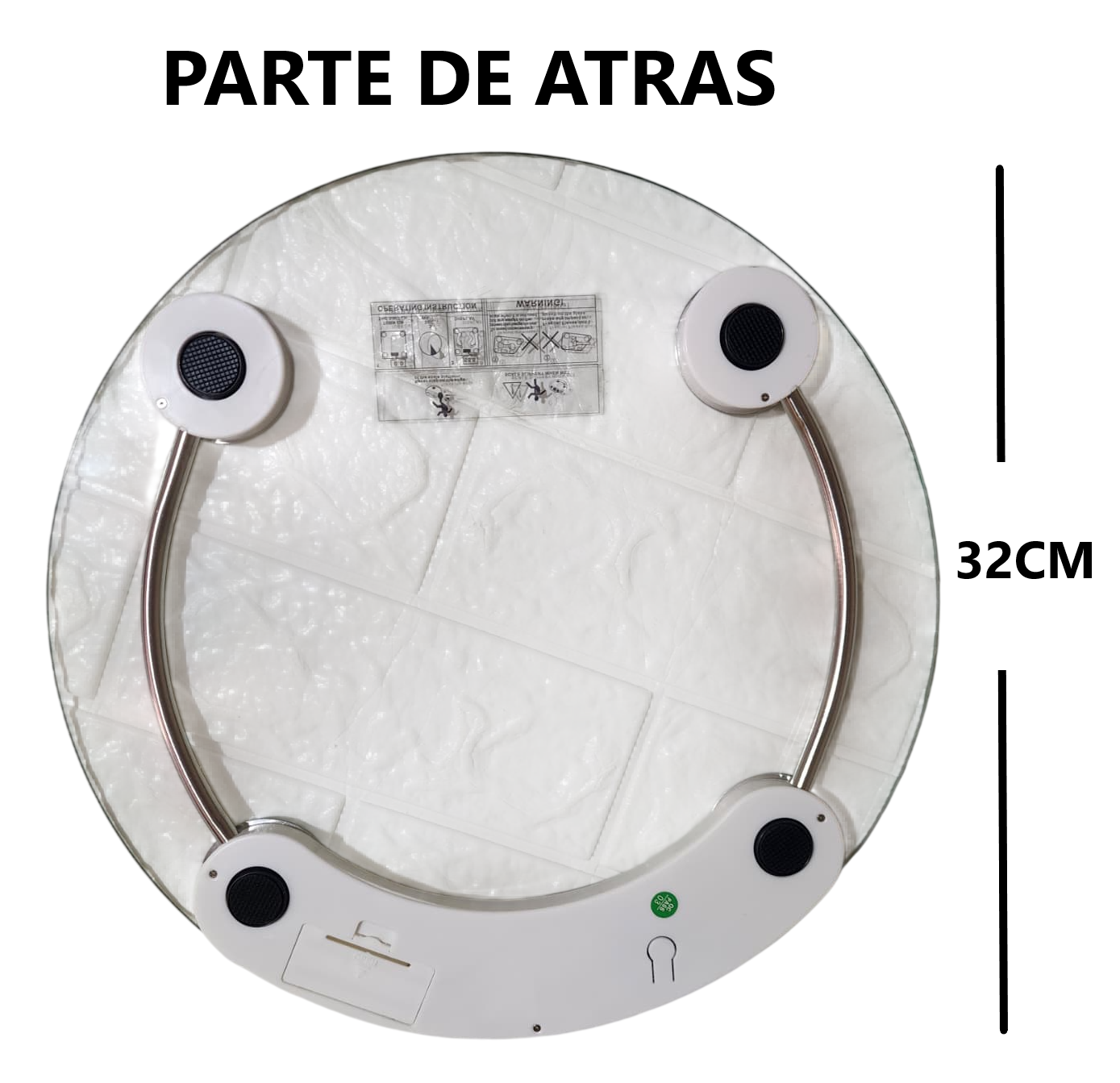 Balanza corporal a pila báscula de hasta 180 kilos - Redondo