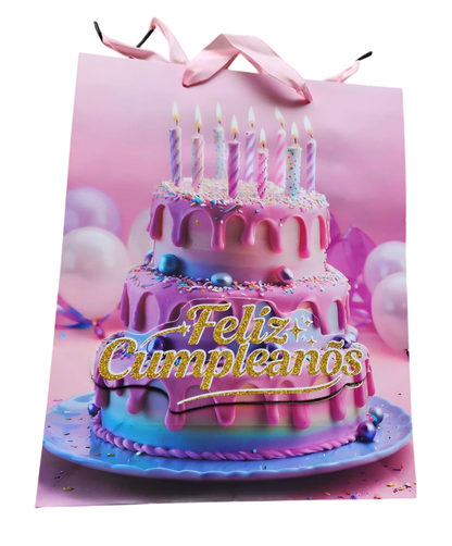 BOLSA DE REGALO 32CM CON 3 DISEÑOS
