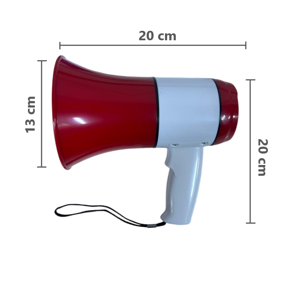 Megáfono batería portátil con grabadora 35 W