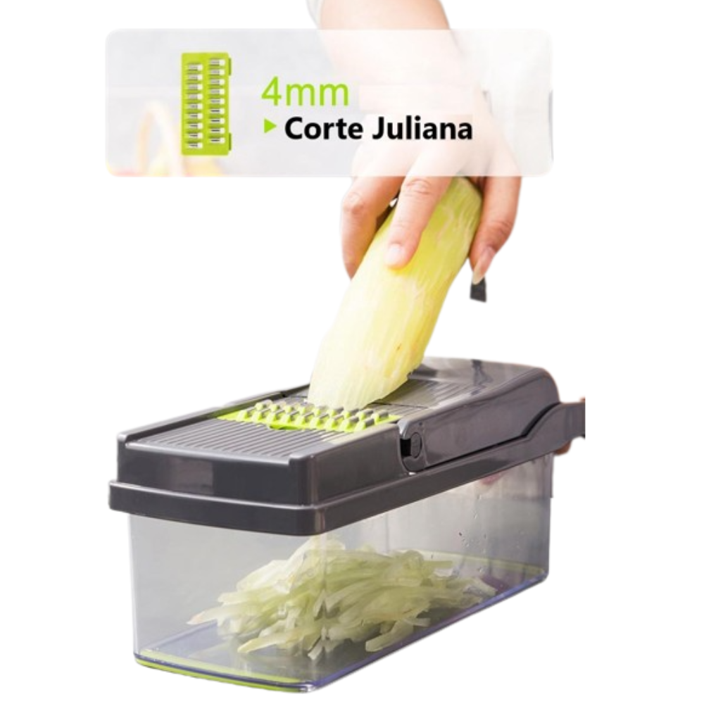 Picador Cortador De Frutas Verduras Manual de Cocina - 12 en 1