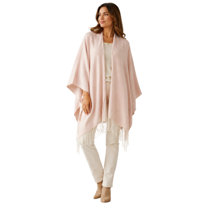Capa Poncho Pashmina para mujer de invierno Casual / Beige / Talla única