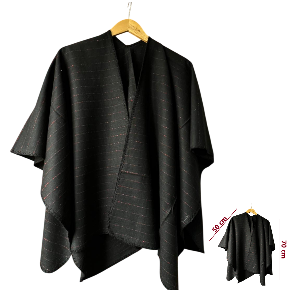 Capa Poncho Pashmina para mujer de invierno Casual / Beige / Talla única