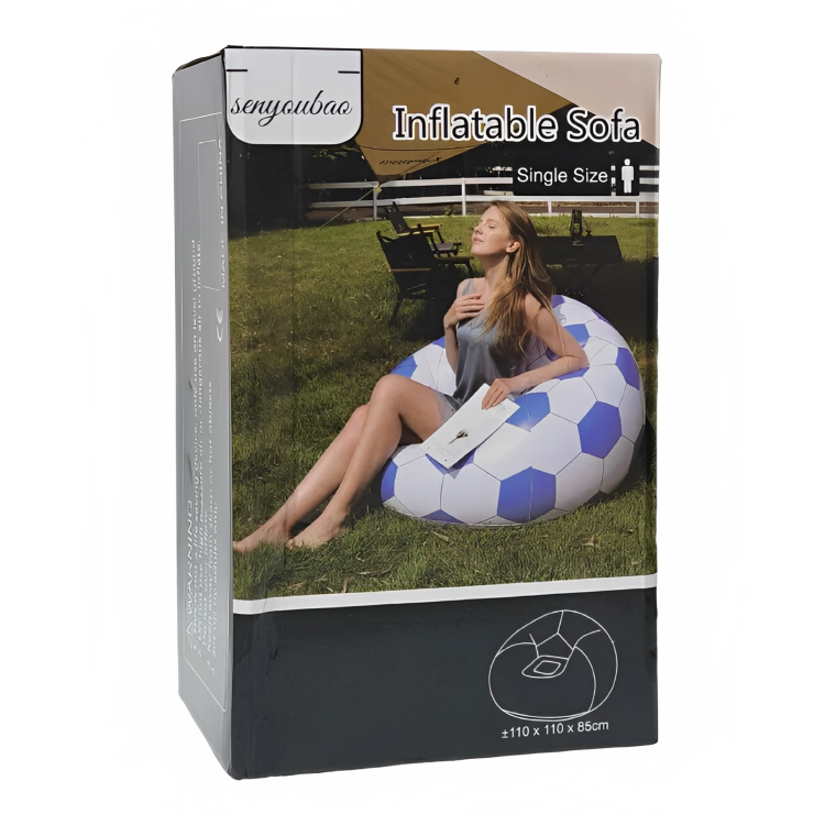 Sofá Inflable Cómodo para Cuarto Jardín