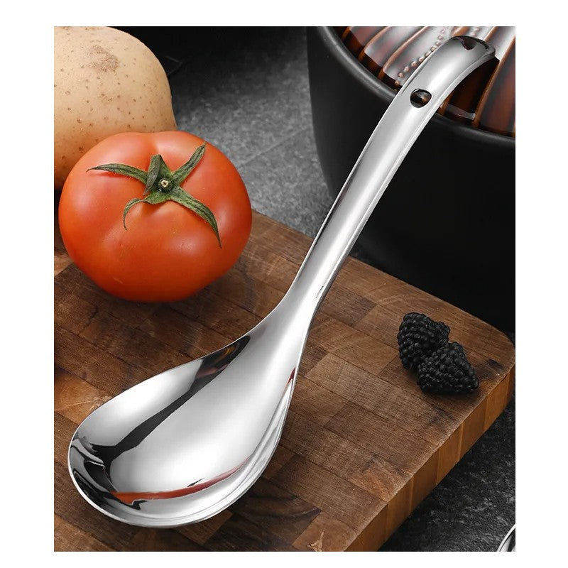 2 Cuchara Cucharon de alimentos de acero inoxidable 26x7.5cm