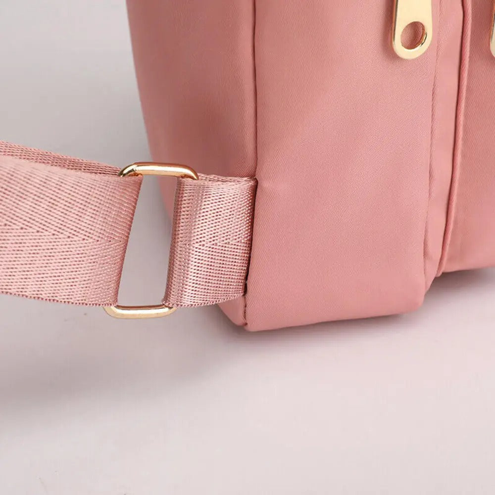 Morral cruzado riñonera con 3 cierres y 1 interior