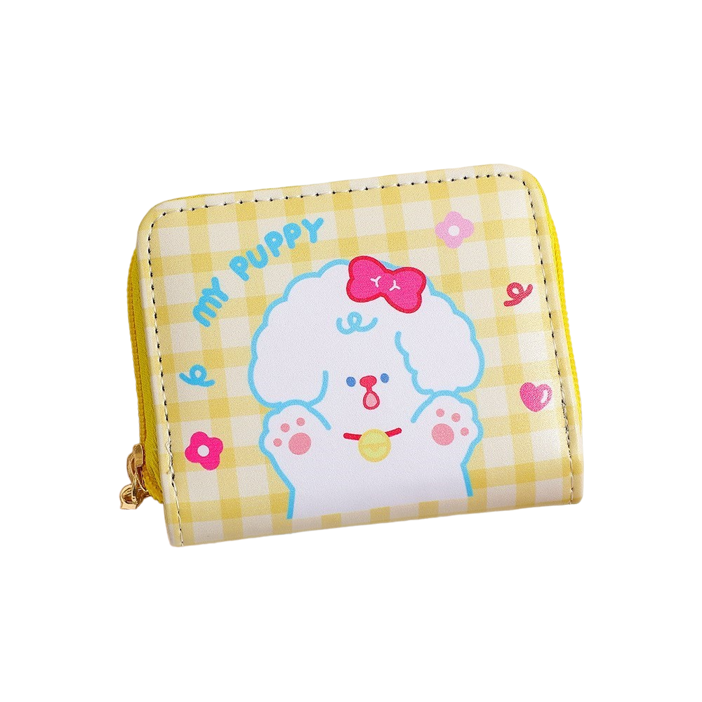 Billetera Kawaii de multi bolsillo cuero sintético