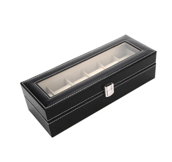 Organizador De 6 Relojes Portareloj Estuche Elegante Unisex