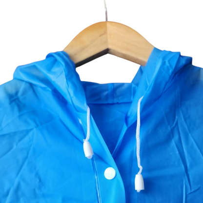Poncho Ligero Impermeable con capucha y botones Adulto Unisex