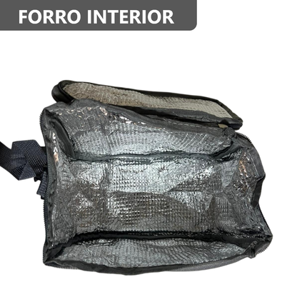 Mochila Térmica con Asa Removible y Bolsillo Delantero - Color entero
