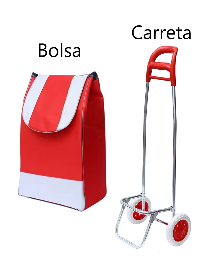 Carreta coche de mercado para transporte hasta 40kg