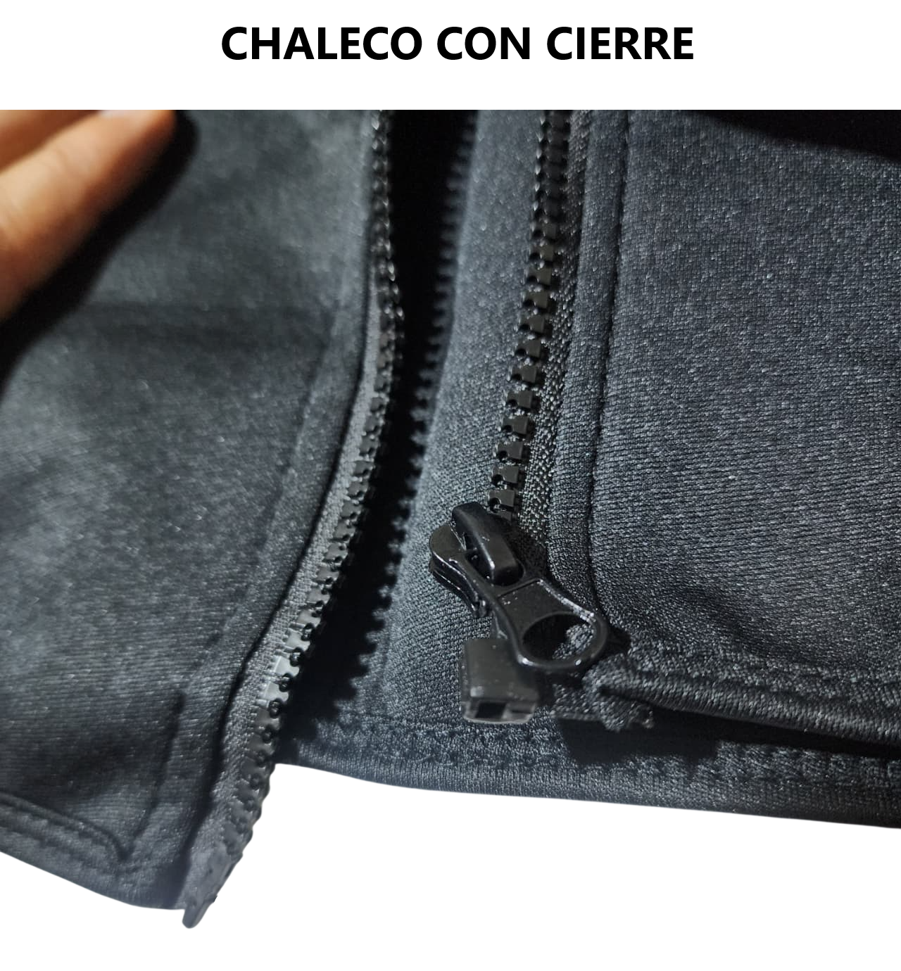 Chaleco moldeador disimula barriga con cierre y ajustador