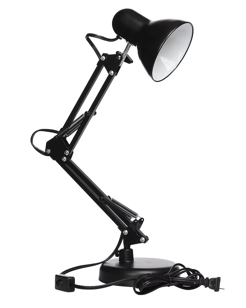 Lampara de Escritorio Plegable de Metal con Clip y base
