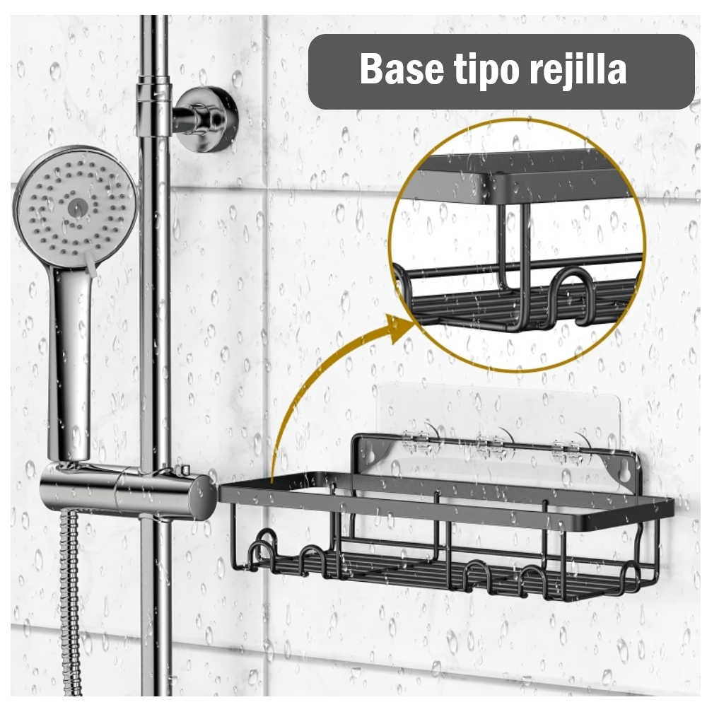 Kit 5 Organizadores para baño tipo rejilla