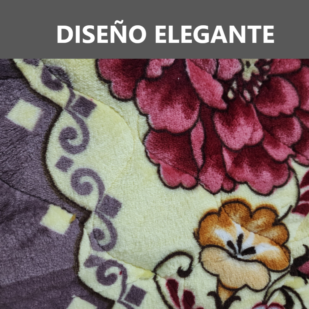 Pack 2 Alfombras de flores Piso de felpa de 50x50cm