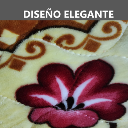 Pack 2 Alfombras de flores Piso de felpa de 50x50cm
