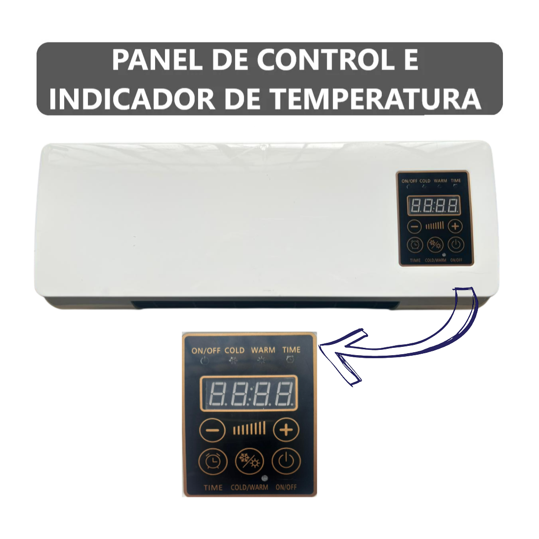 Calefactor Climatizador Eléctrico De Pared 2 En 1