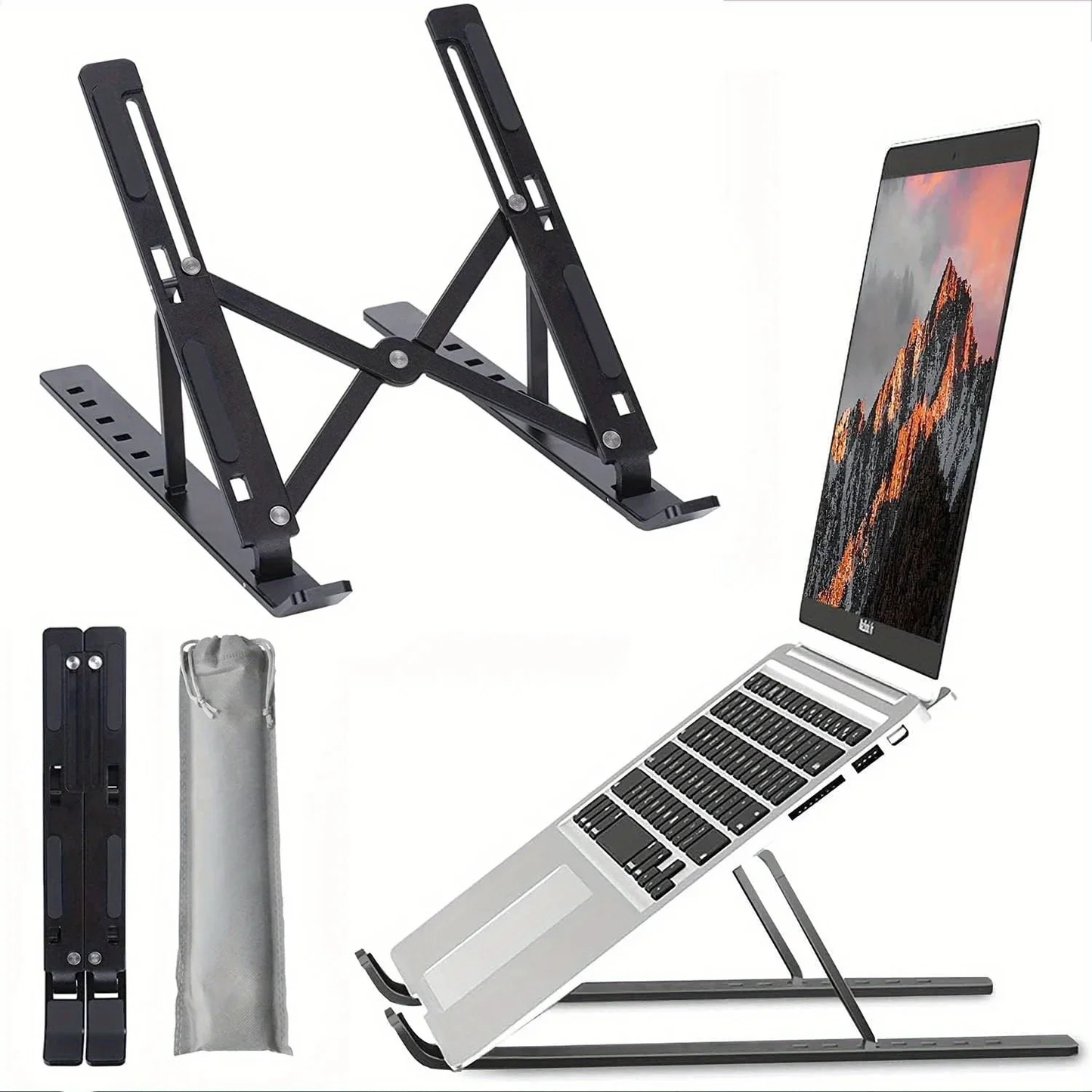Soporte ajustable portátil 7 niveles para laptop de 8-16 pulgadas