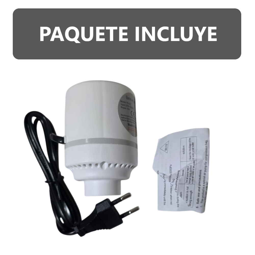 Bomba de vacío eléctrica compresor de aire portátil para bolsas de almacenamiento