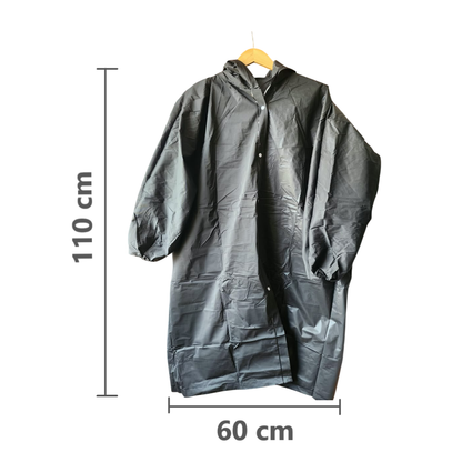 Poncho Ligero Impermeable con capucha y botones Adulto Unisex