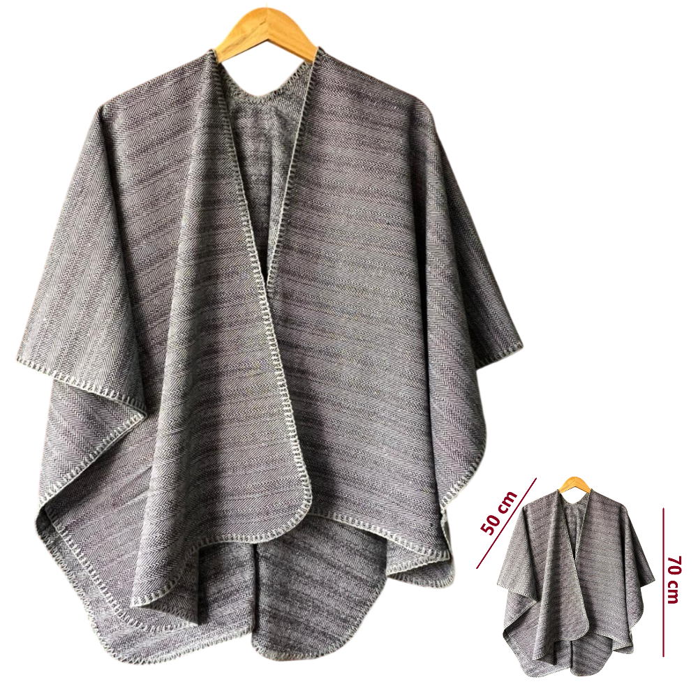 Capa Poncho Pashmina para mujer de invierno Casual / Beige / Talla única