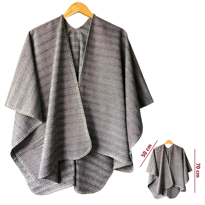 Capa Poncho Pashmina para mujer de invierno Casual / Beige / Talla única