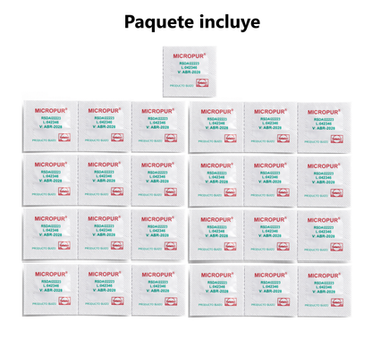 Pastillas purificadoras para 20L de agua MICROPUR