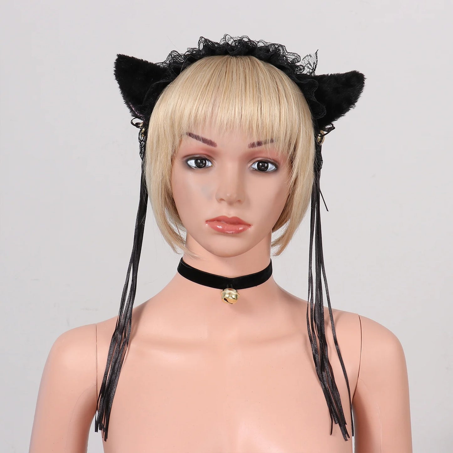 Vincha Modelo Orejas De Gato - Negro